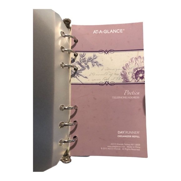 NEW Day Runner At-A-Glance Fabric and Leather Address Book Organizer - Picture 3 of 5